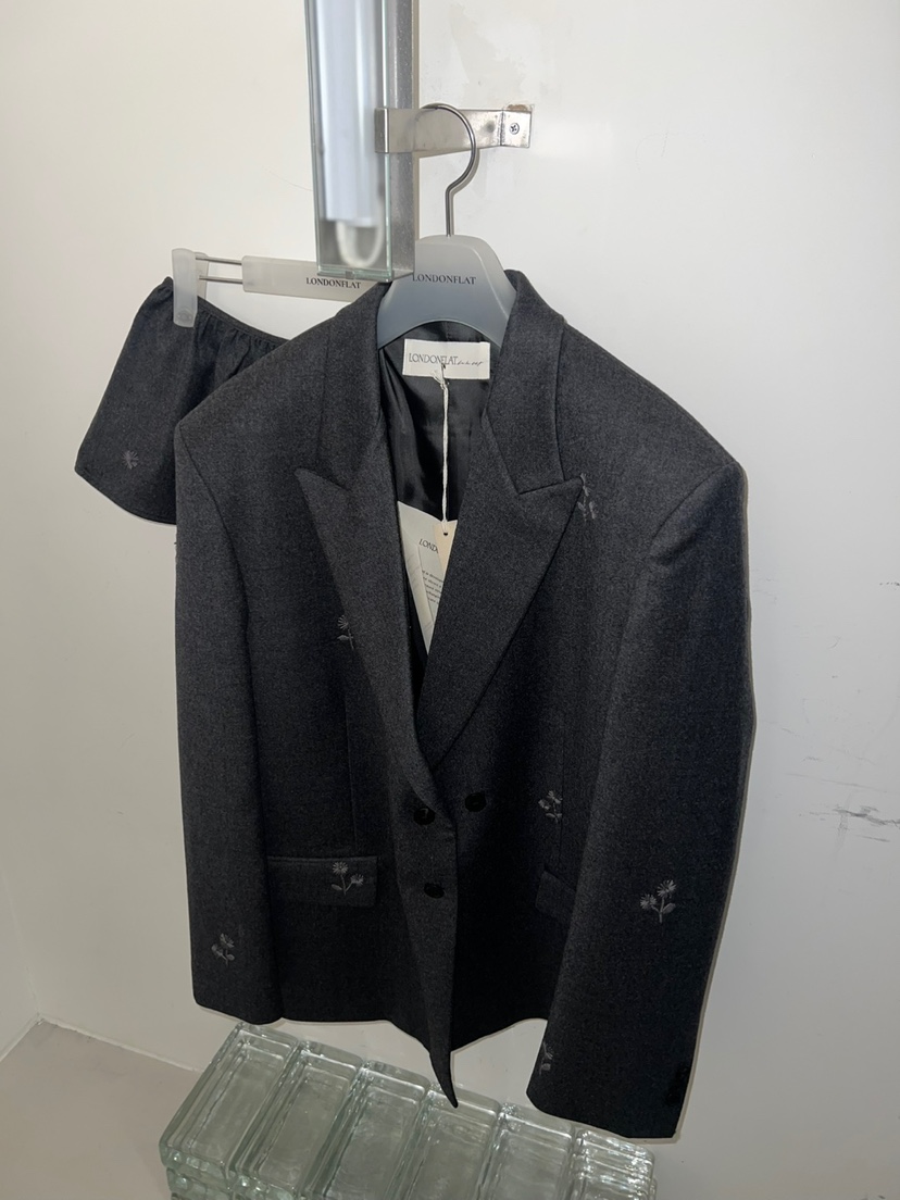 LONDON FLAT東大門㊣代購女裝新品25秋夏休閑人氣夾克刺繡LONDON FLAT夾克