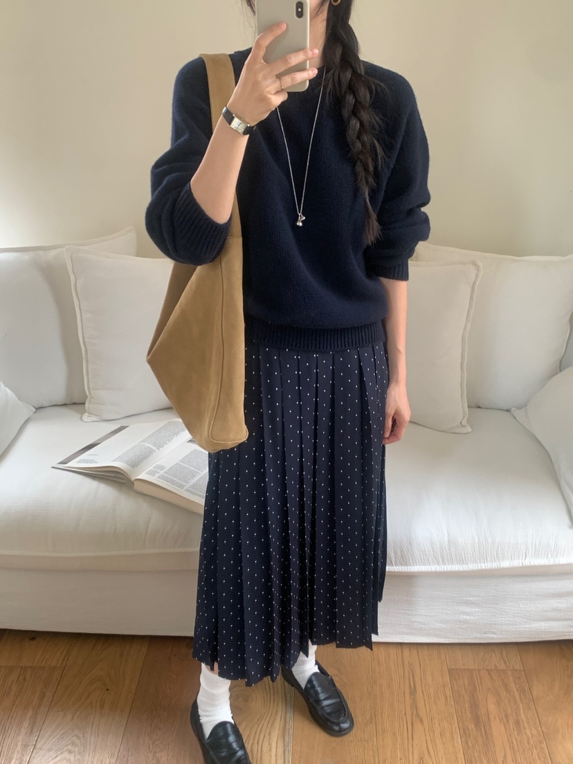 WOOD韓國代購㊣女裝新品推薦時尚職業休閑25秋夏熱賣人氣長裙WOOD長裙