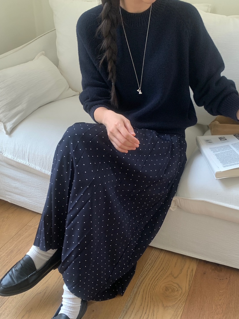 WOOD韓國代購㊣女裝新品推薦時尚職業休閑25秋夏熱賣人氣長裙WOOD長裙