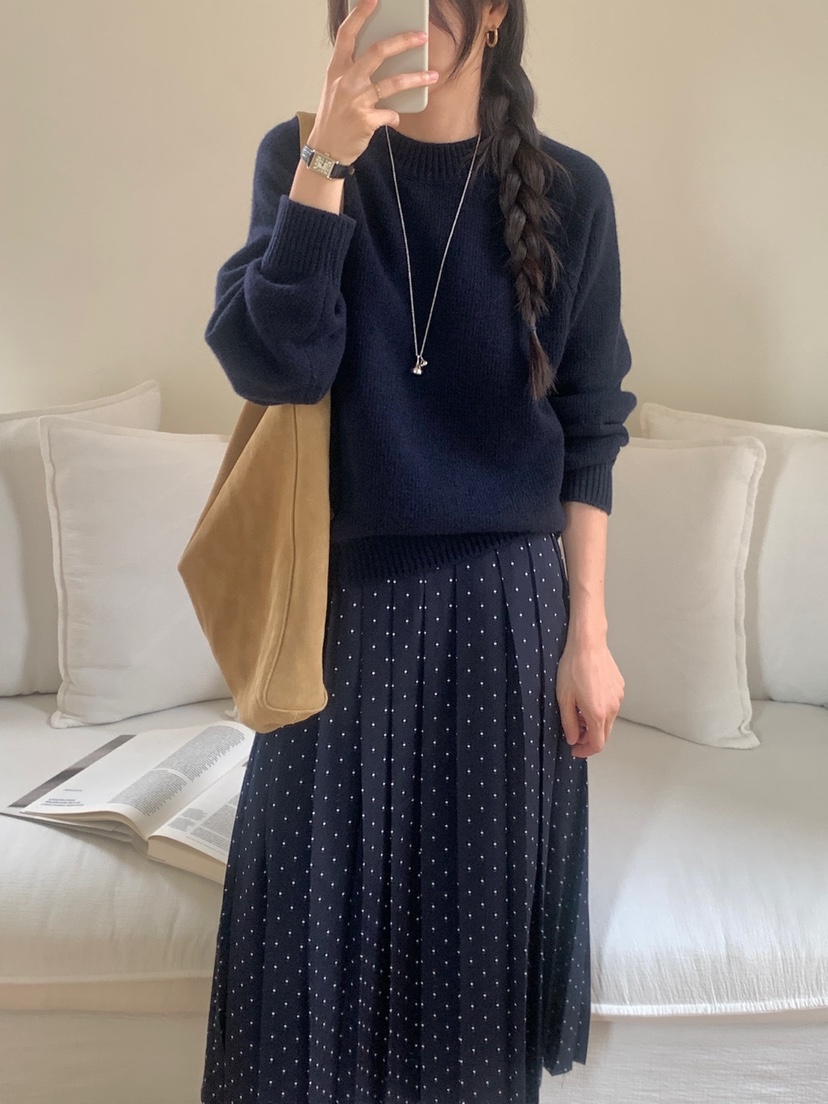 WOOD韓國代購㊣女裝新品推薦時尚職業休閑25秋夏熱賣人氣長裙WOOD長裙