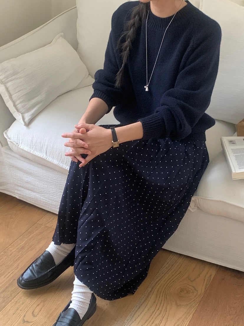 WOOD韓國代購㊣女裝新品推薦時尚職業休閑25秋夏熱賣人氣長裙WOOD長裙