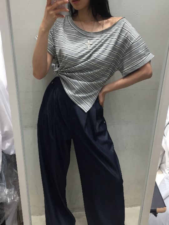 mars韓國代購㊣女士新品熱賣時尚休閑職業推薦25秋夏人氣T恤marsT恤