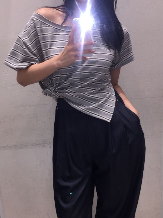 mars韓國代購㊣女士新品熱賣時尚休閑職業推薦25秋夏人氣T恤marsT恤