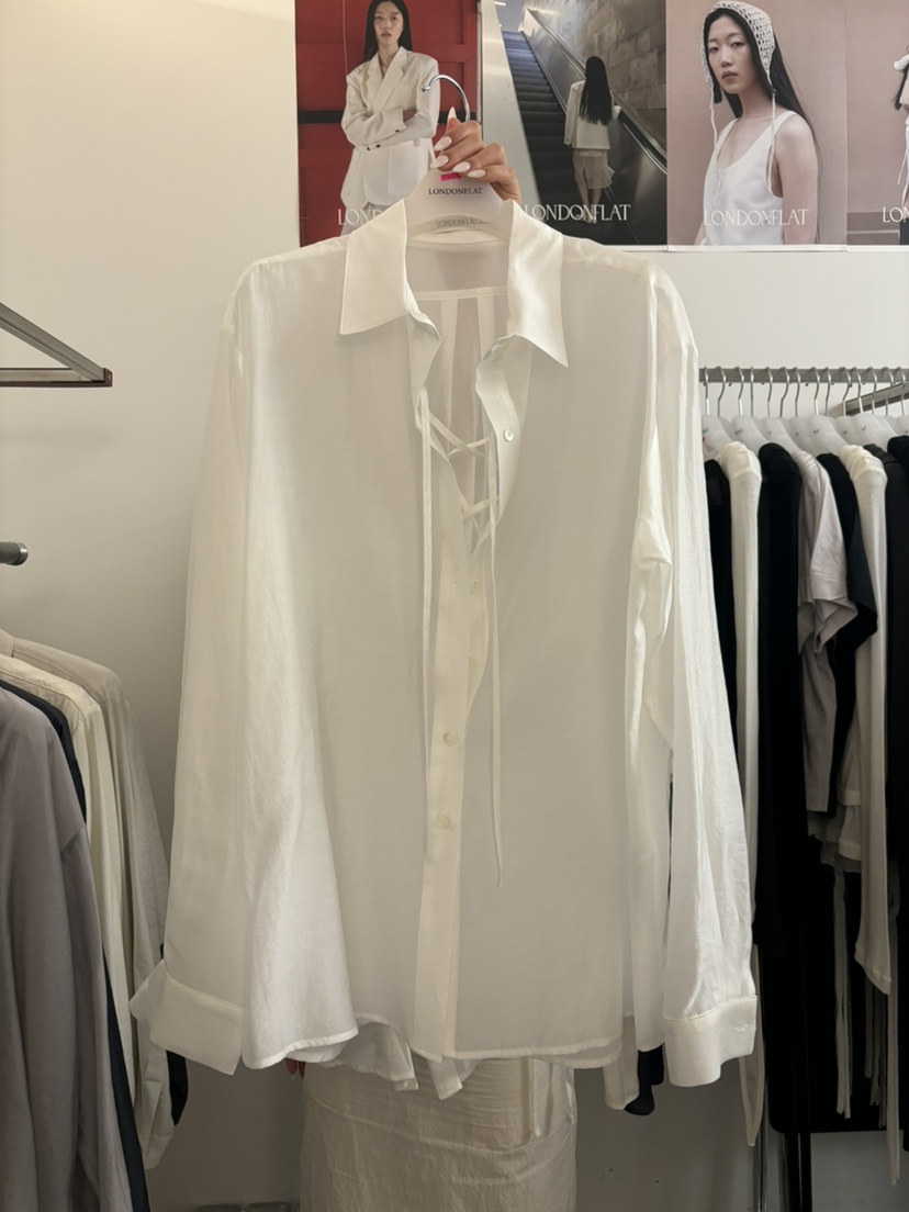LONDON FLAT韓國直郵㊣女士新品職業休閑25秋夏襯衫蕾絲衫LONDON FLAT襯衫/蕾絲衫圖色3