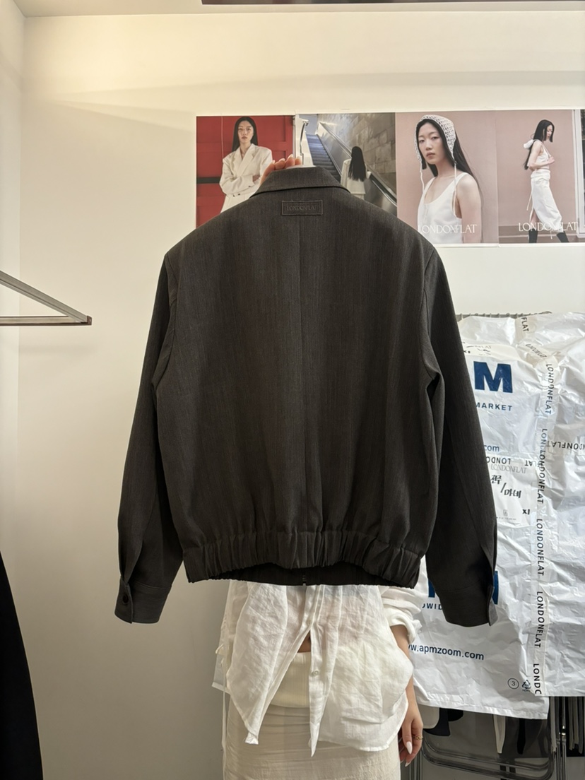 LONDON FLAT韓國直郵㊣女裝新品休閑職業推薦25秋夏熱賣夾克LONDON FLAT夾克