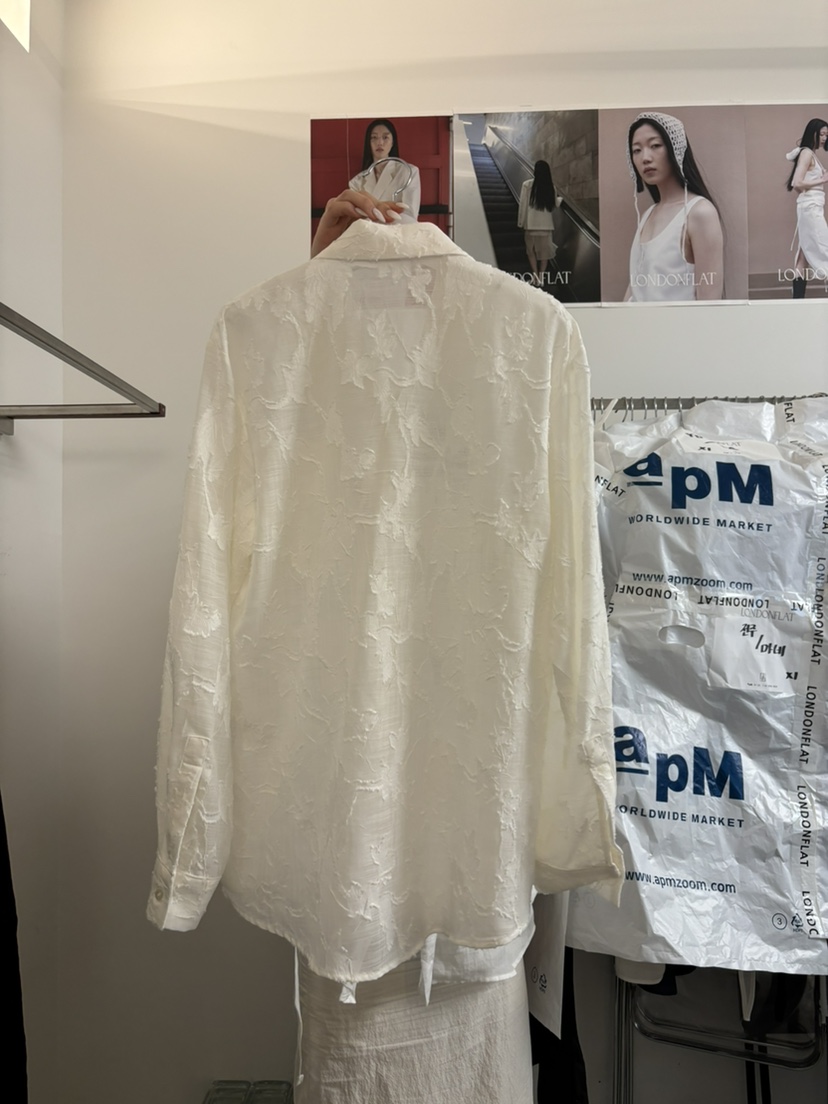 LONDON FLAT韓國直郵㊣女士新款熱賣真品休閑人氣襯衫蕾絲衫LONDON FLAT襯衫/蕾絲衫