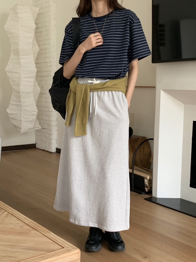 WOOD東大門㊣實拍女士新品25秋夏職業推薦熱賣休閑真品T恤條紋WOODT恤