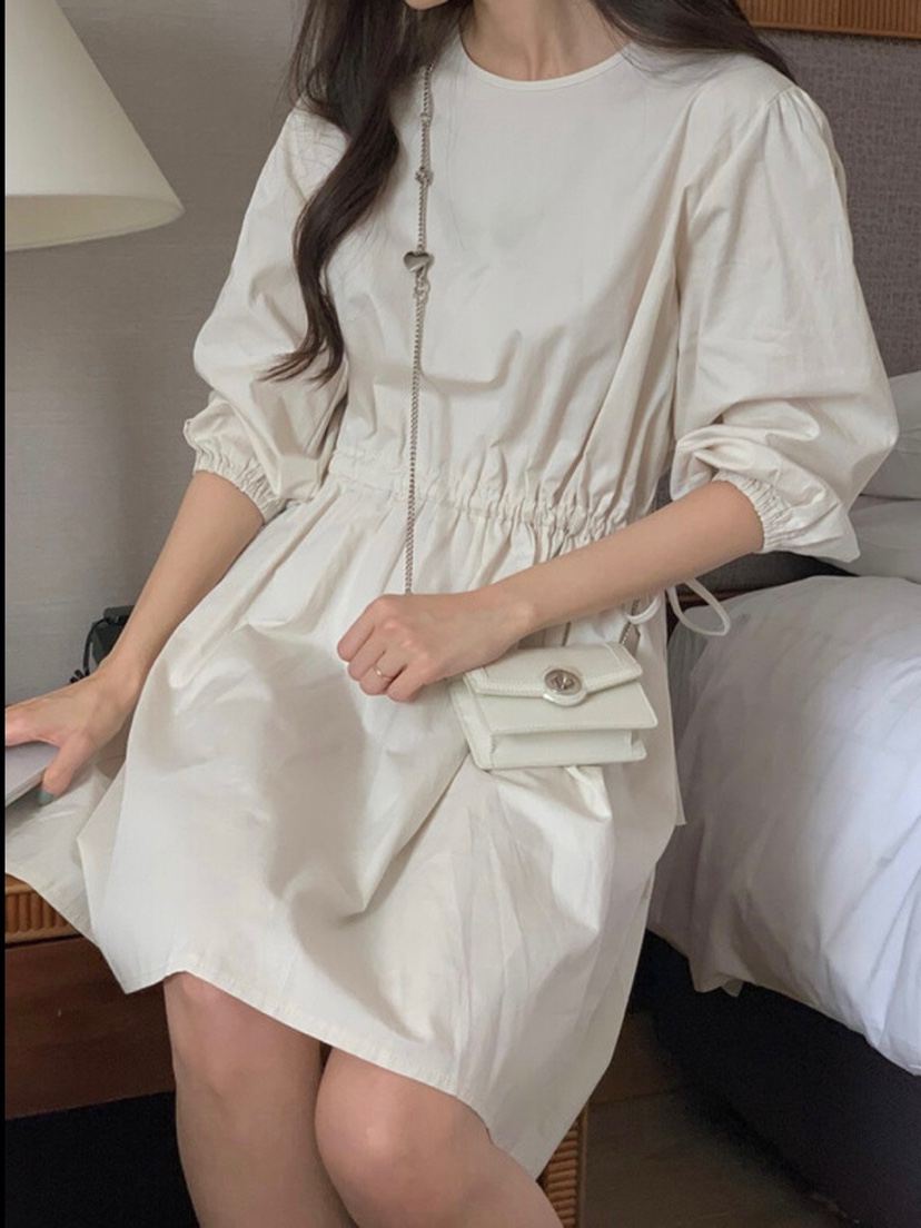 WOOD韓國直郵㊣女士新款真品時尚人氣25秋夏休閑推薦連衣裙WOOD連衣裙