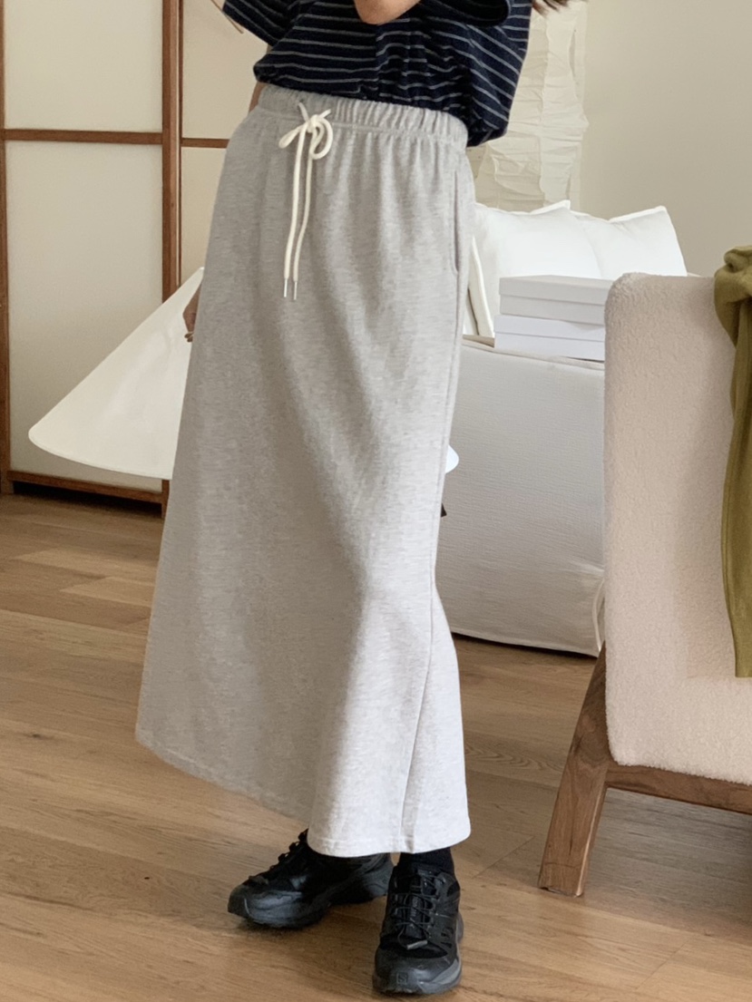 WOOD東大門㊣代購女士新品真品職業推薦25秋夏時尚休閑長裙WOOD長裙