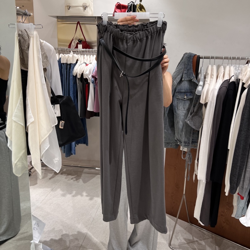 TEMPTING韓國代購㊣女裝新品職業時尚人氣休閑休閑褲包含腰帶TEMPTING休閑褲圖色3