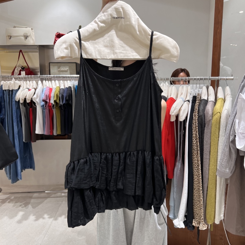 TEMPTING韓國代購㊣女士新品熱賣25秋夏職業真品推薦吊帶背心TEMPTING吊帶/背心圖色3