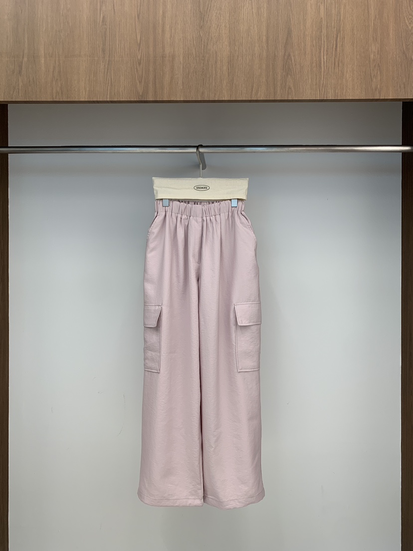 ONE MONE東大門㊣實拍女士新款職業熱賣25秋夏休閑褲工裝褲ONE MONE休閑褲