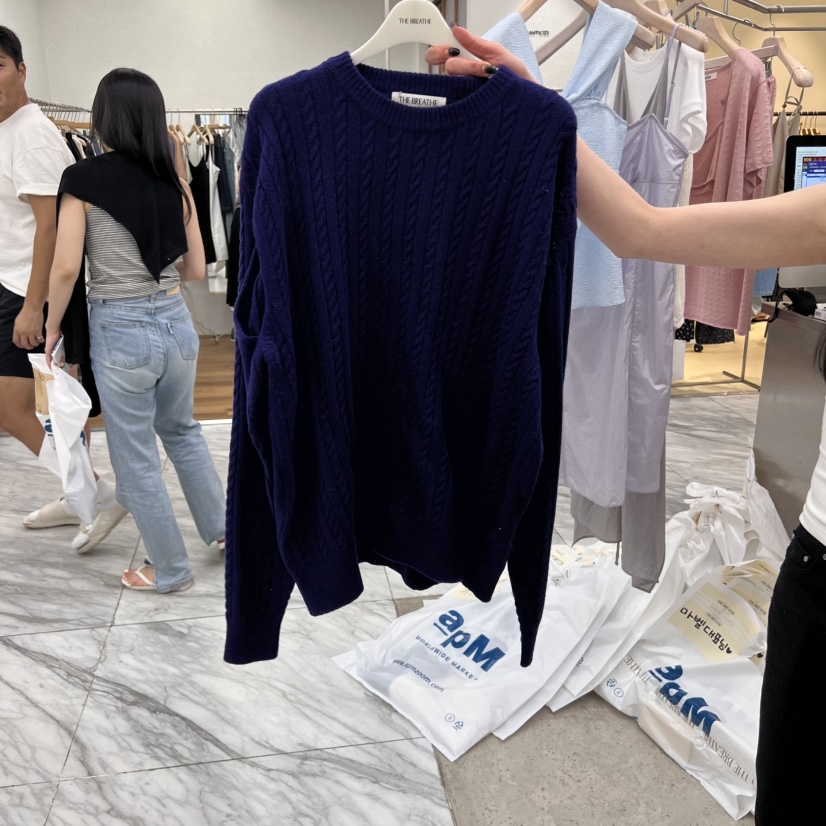 BREATHE東大門㊣實拍女裝新品真品時尚休閑人氣熱賣推薦針織衫BREATHE針織衫圖色2