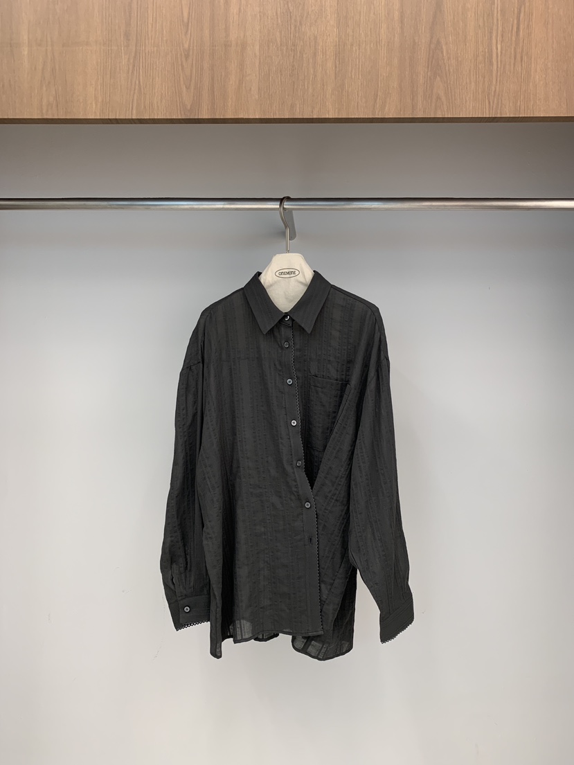 ONE MONE東大門㊣實拍女士新品時尚推薦休閑襯衫蕾絲衫刺繡ONE MONE襯衫/蕾絲衫圖色4