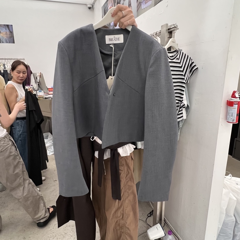 BREATHE東大門㊣直郵女士新款推薦真品熱賣時尚休閑職業夾克BREATHE夾克圖色1