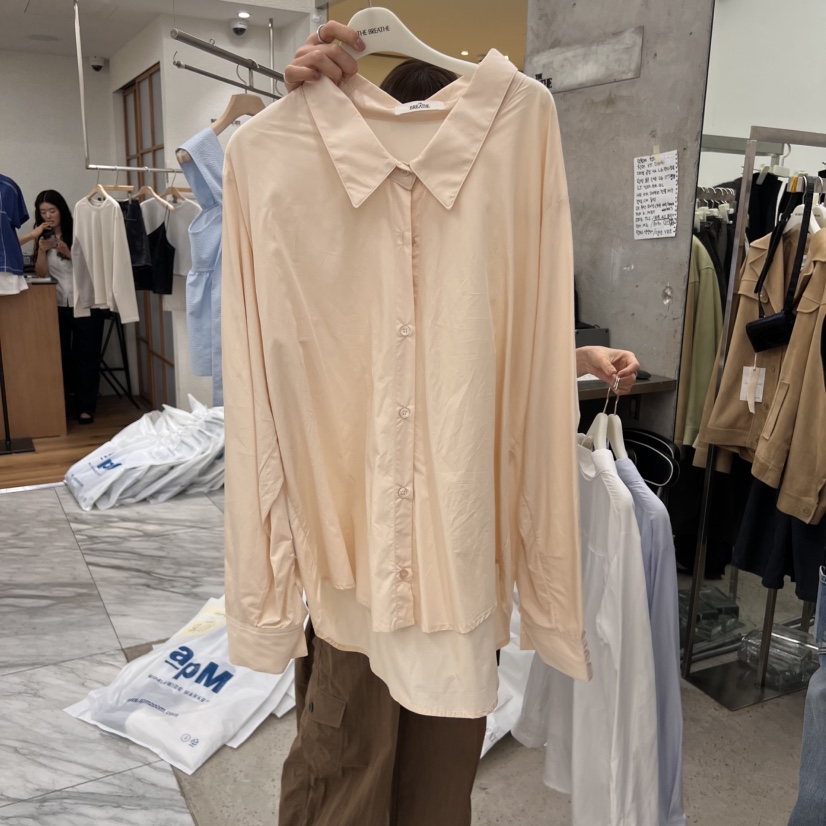 BREATHE韓國直郵㊣女裝新品休閑職業時尚推薦人氣襯衫蕾絲衫BREATHE襯衫/蕾絲衫圖色3
