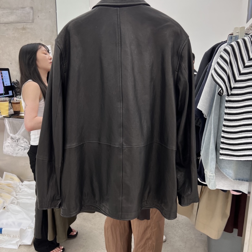 BREATHE東大門㊣實拍女裝新品熱賣人氣職業休閑25秋夏真品皮衣BREATHE皮衣