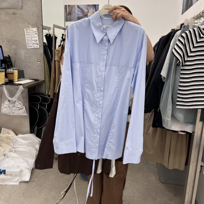 BREATHE東大門㊣代購女士新品推薦真品人氣休閑職業襯衫蕾絲衫BREATHE襯衫/蕾絲衫圖色2