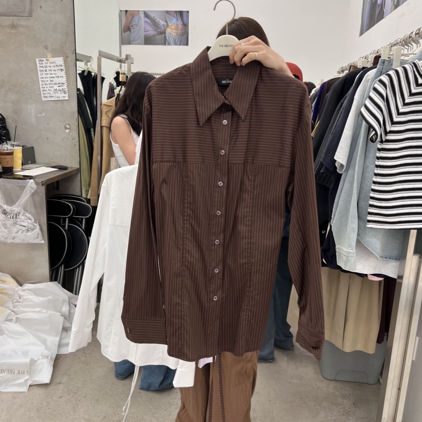 BREATHE東大門㊣代購女士新品推薦真品人氣休閑職業襯衫蕾絲衫BREATHE襯衫/蕾絲衫圖色3