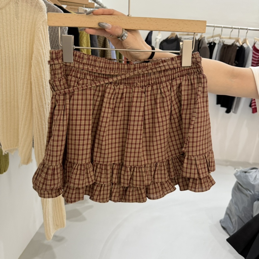 URBANSTORY/REMAKING東大門㊣直郵女裝新品熱賣裙褲含腰繩BAGUETTE-P裙褲