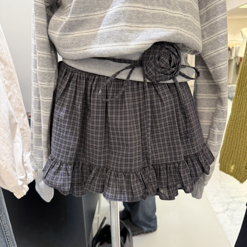URBANSTORY/REMAKING東大門㊣直郵女裝新品熱賣裙褲含腰繩BAGUETTE-P裙褲圖色3