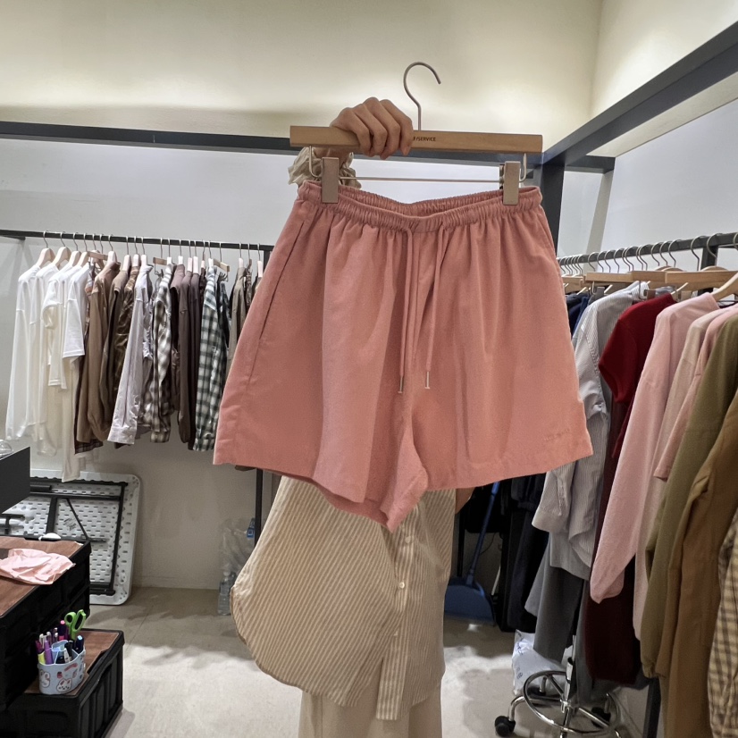 SELF SERVICE東大門㊣直郵女裝新品休閑推薦時尚短褲燈芯絨SELF SERVICE短褲圖色2