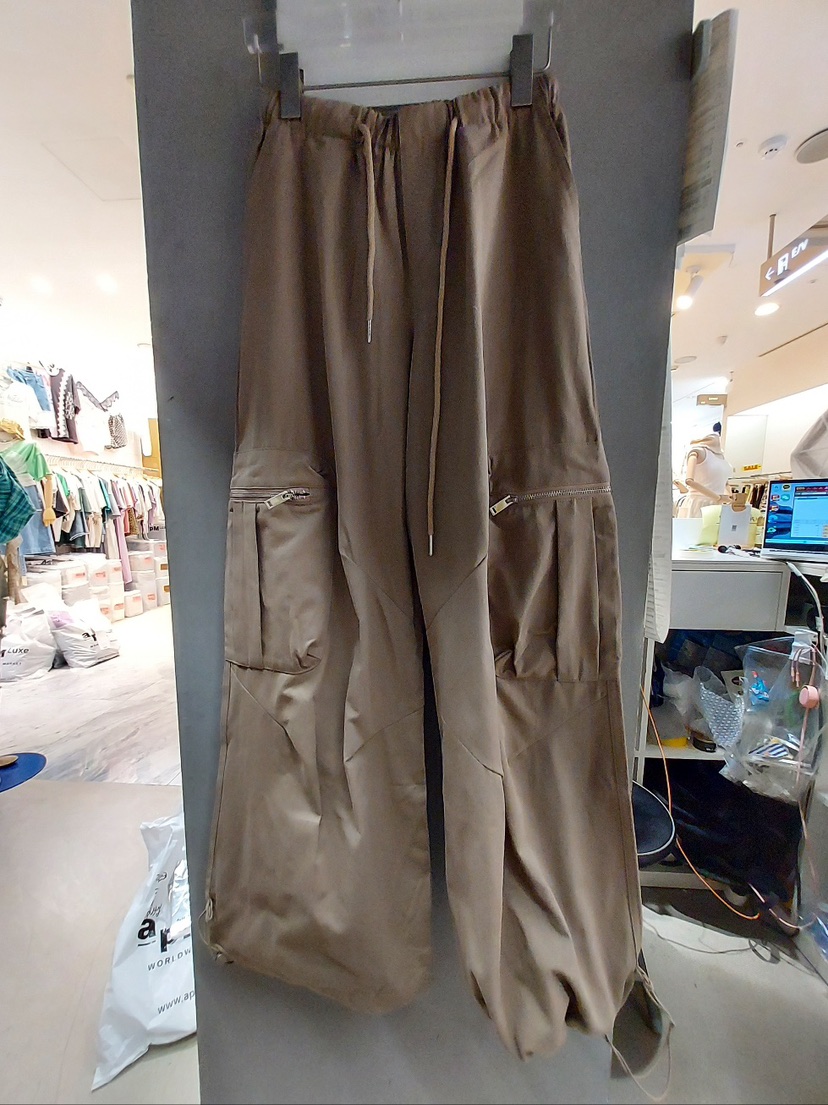 MOMAZU東大門㊣直郵女裝新品推薦25秋冬真品職業休閑褲拉鏈MOMAZU休閑褲圖色1