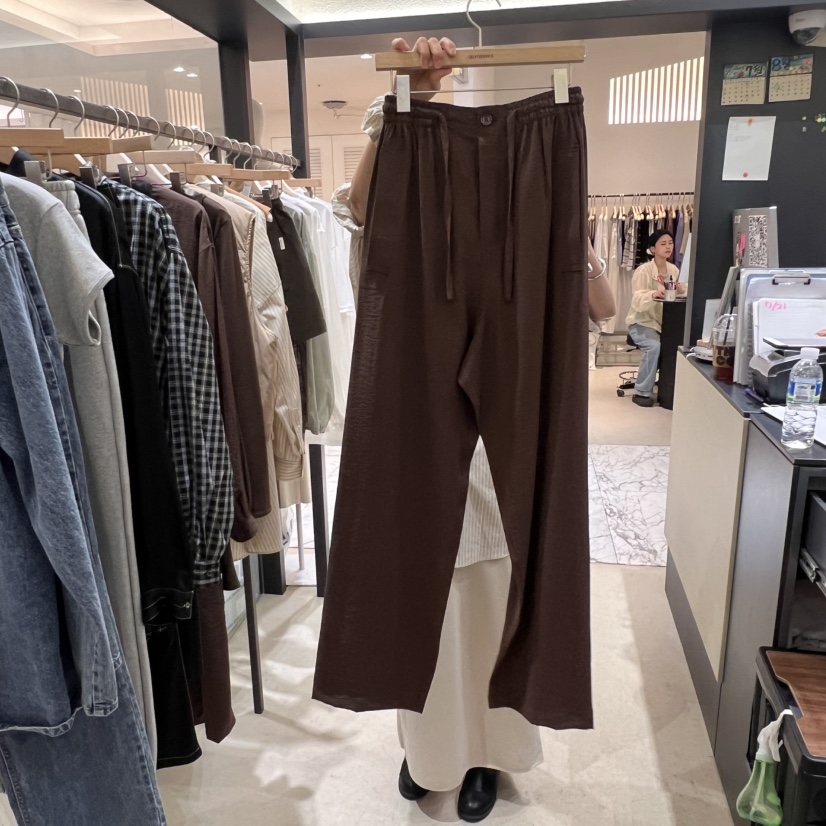 SELF SERVICE東大門㊣直郵女裝新款時尚真品休閑休閑褲紐扣SELF SERVICE休閑褲圖色3