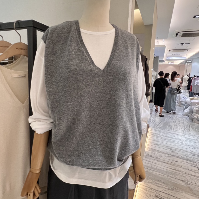 SELF SERVICE東大門㊣實拍女裝新品25秋冬熱賣休閑吊帶背心SELF SERVICE吊帶/背心圖色1