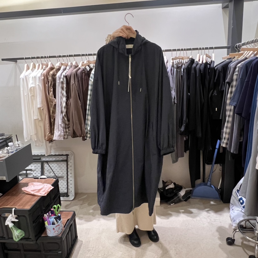 SELF SERVICE韓國代購㊣女士新品推薦時尚人氣長款風衣含帽子SELF SERVICE長款風衣圖色2