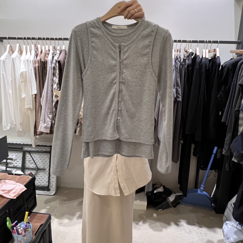 SELF SERVICE東大門㊣實拍女士新款真品熱賣時尚套裝套裝紐扣SELF SERVICE套裝圖色1