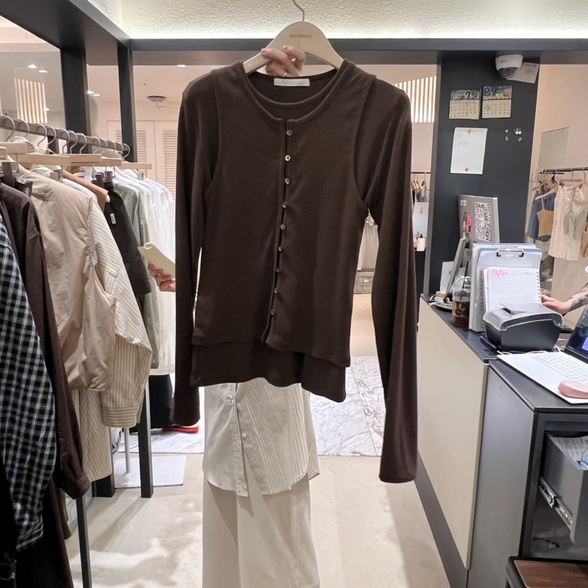 SELF SERVICE東大門㊣實拍女士新款真品熱賣時尚套裝套裝紐扣SELF SERVICE套裝圖色2