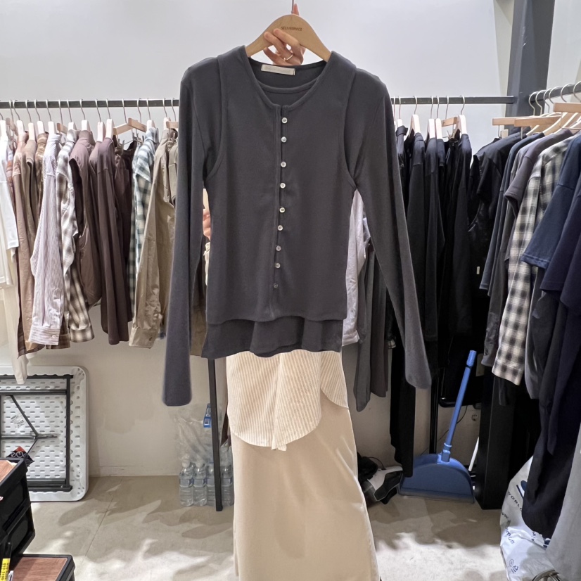 SELF SERVICE東大門㊣實拍女士新款真品熱賣時尚套裝套裝紐扣SELF SERVICE套裝圖色3