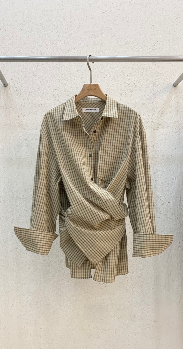 LIGHT AND SALT東大門㊣代購女裝新品時尚人氣襯衫蕾絲衫LIGHT AND SALT襯衫/蕾絲衫