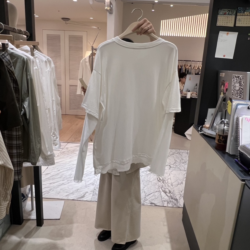 SELF SERVICE東大門㊣代購女士新品25秋冬真品長袖T恤天鵝絨SELF SERVICE長袖T恤
