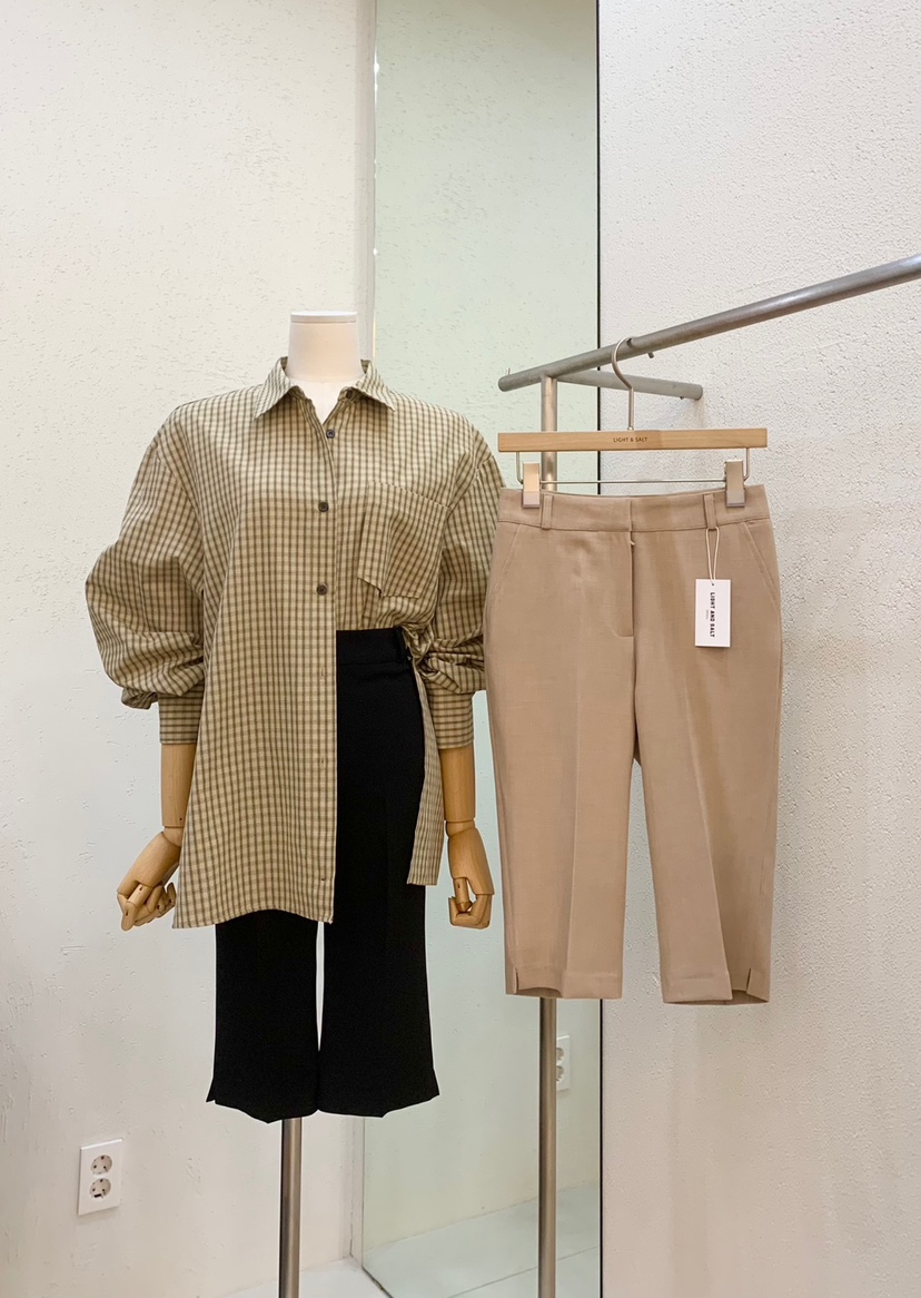 LIGHT AND SALT東大門㊣實拍女裝新款推薦真品休閑時尚短褲LIGHT AND SALT短褲