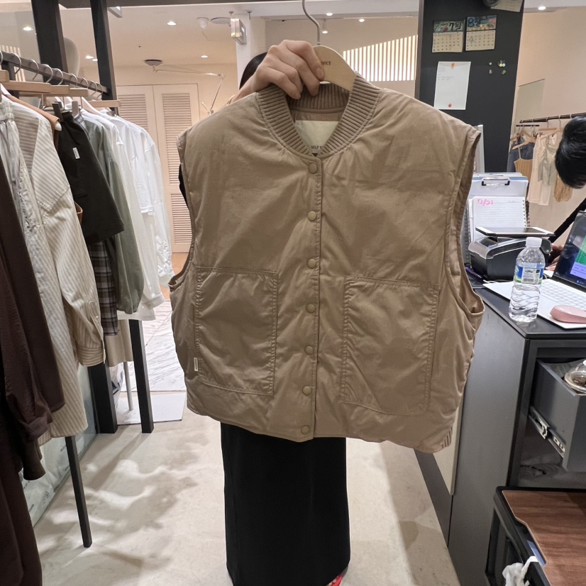 SELF SERVICE東大門㊣直郵女裝新品25秋冬推薦職業馬甲夾棉SELF SERVICE馬甲圖色3