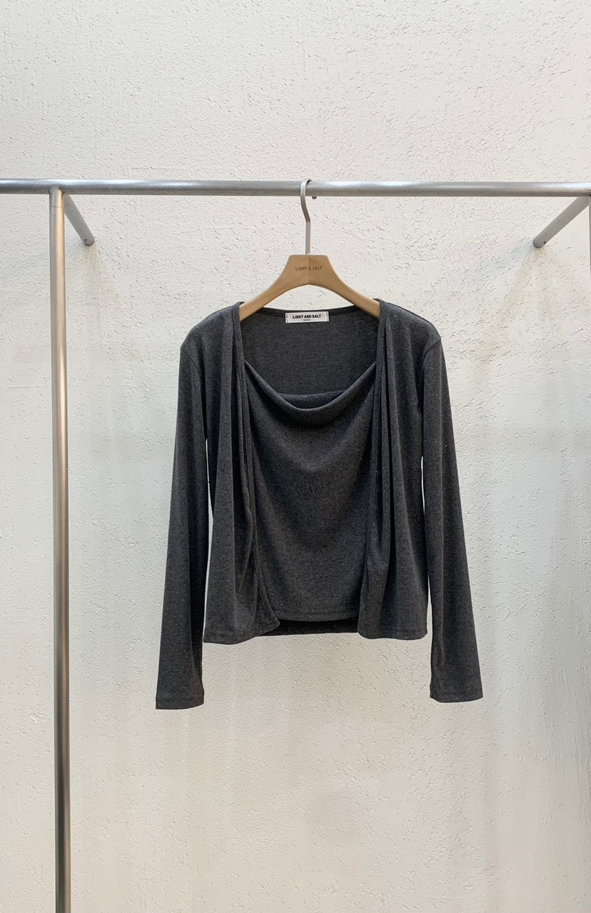 LIGHT AND SALT東大門㊣代購女士新品推薦套裝兩件套開衫LIGHT AND SALT套裝圖色3
