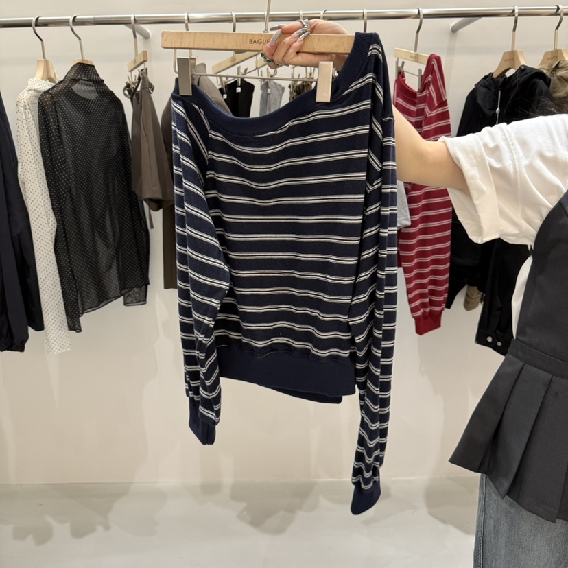 URBANSTORY/REMAKING韓國代購㊣女裝新款推薦25秋冬長袖T恤BAGUETTE-P長袖T恤圖色3