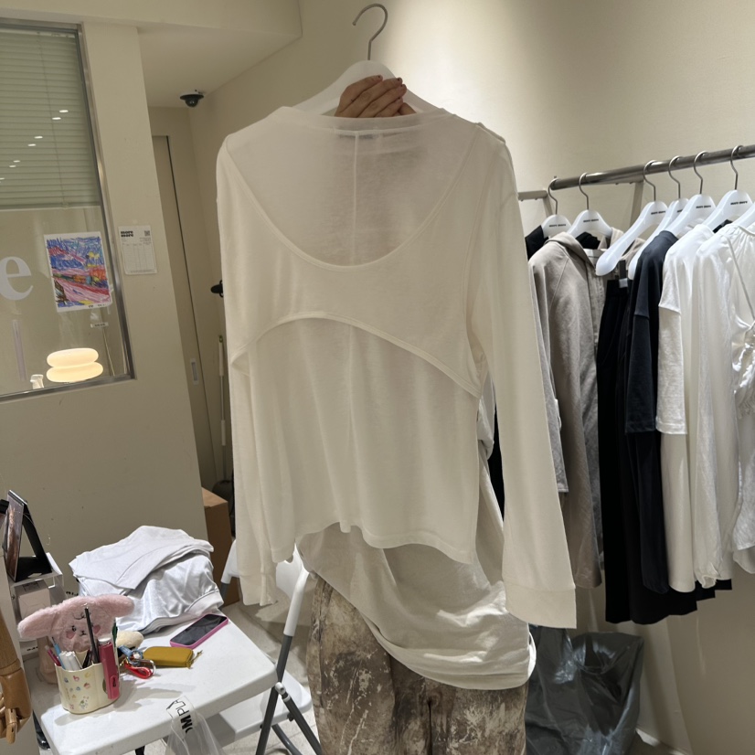 MOREMORE東大門㊣代購女士新品25秋冬時尚休閑真品熱賣長袖T恤more more長袖T恤