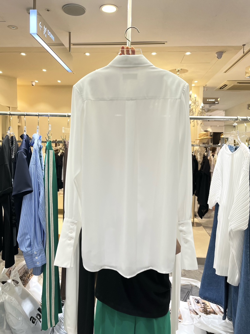 WORK SHOP韓國直郵㊣女士新款推薦25秋冬真品休閑襯衫蕾絲衫Work_shop襯衫/蕾絲衫