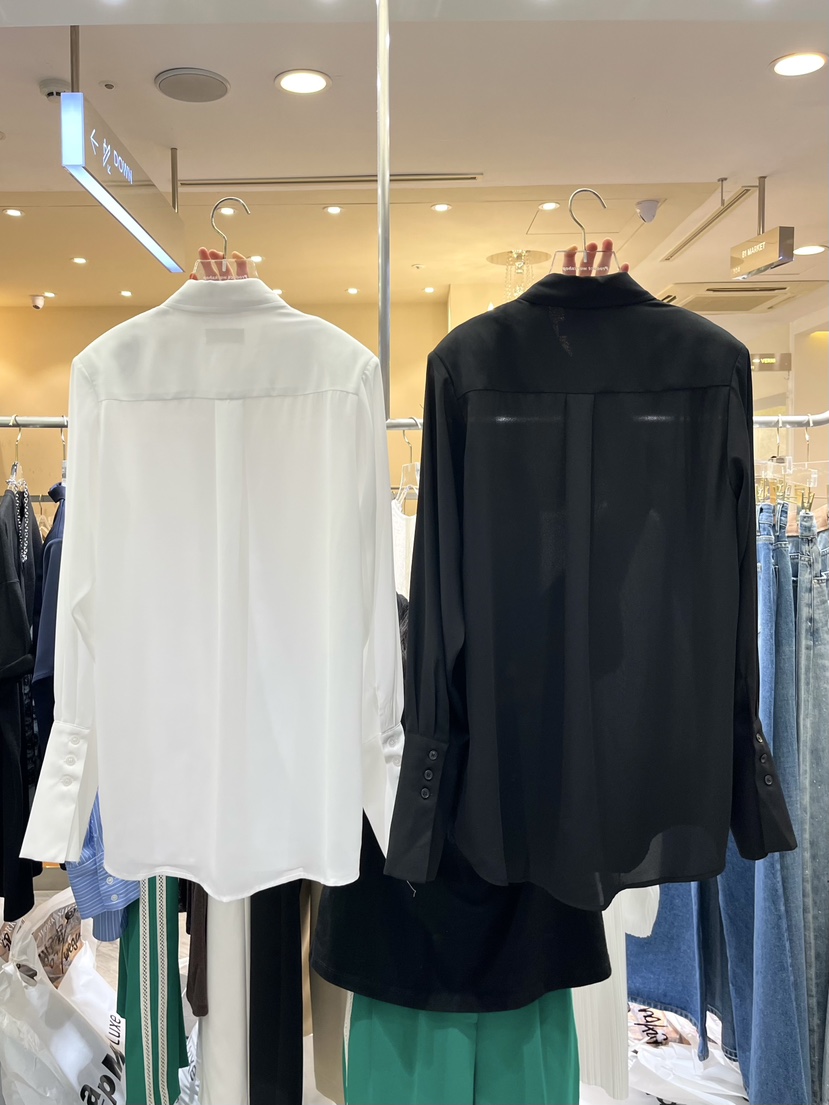 WORK SHOP韓國直郵㊣女士新款推薦25秋冬真品休閑襯衫蕾絲衫Work_shop襯衫/蕾絲衫