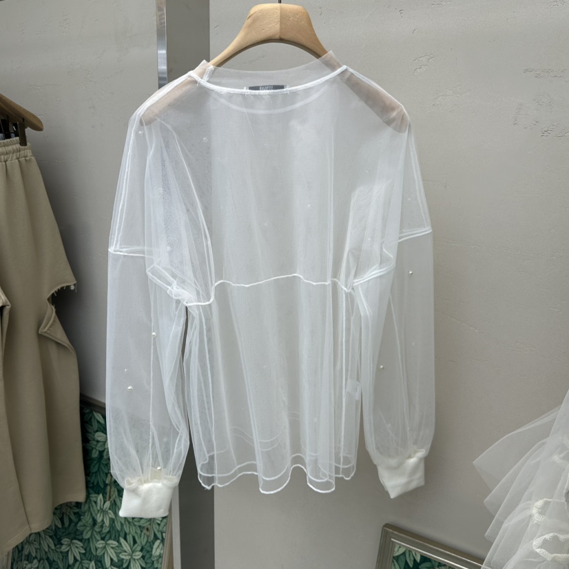 FORMING-P韓國直郵㊣女裝新款休閑推薦25秋冬襯衫蕾絲衫網眼FORMING襯衫/蕾絲衫