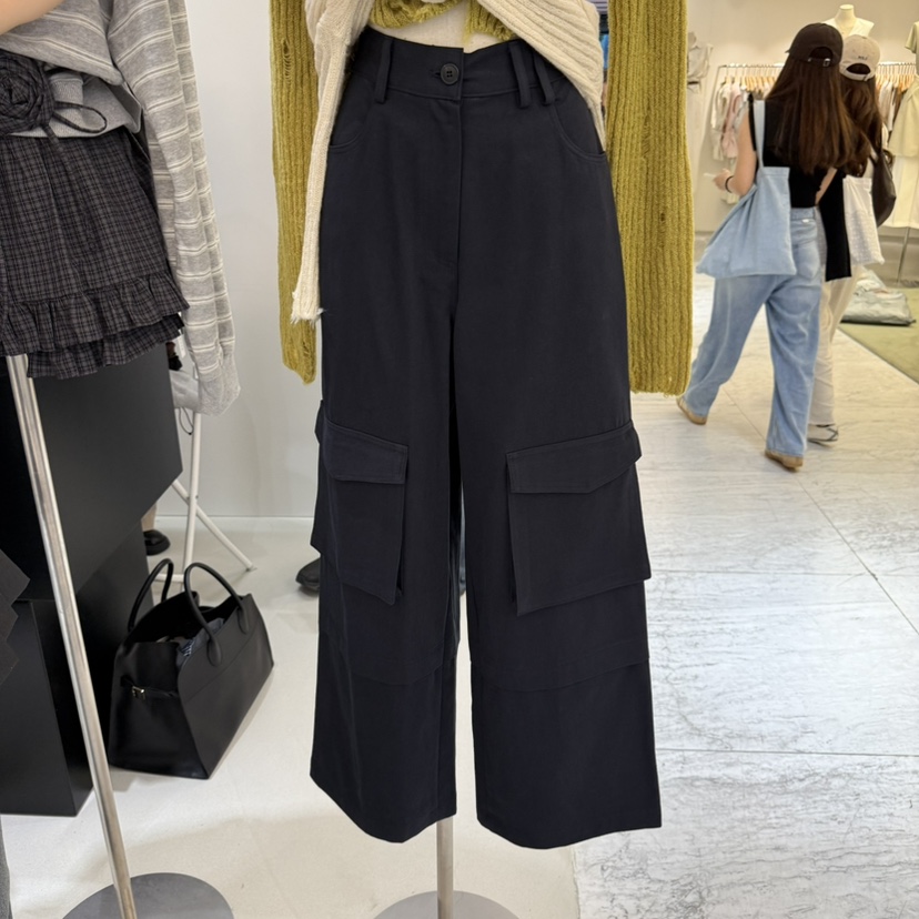 URBANSTORY/REMAKING韓國直郵㊣女裝新品人氣25秋冬休閑褲BAGUETTE-P休閑褲圖色1