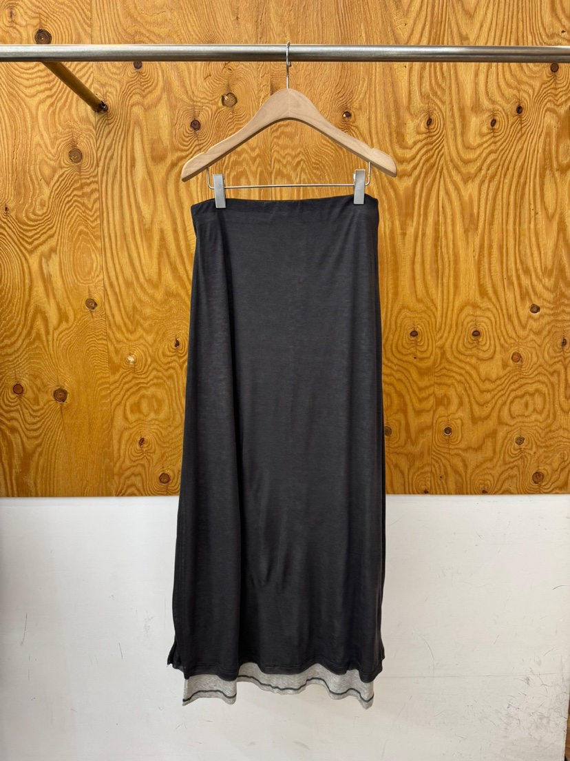 PROJECTVIEW韓國代購㊣女裝新品熱賣25秋冬休閑長裙天絲雙層PROJECTVIEW長裙圖色1