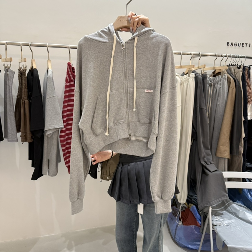 URBANSTORY/REMAKING東大門㊣代購女裝新品推薦職業休閑衛衣BAGUETTE-P衛衣圖色3