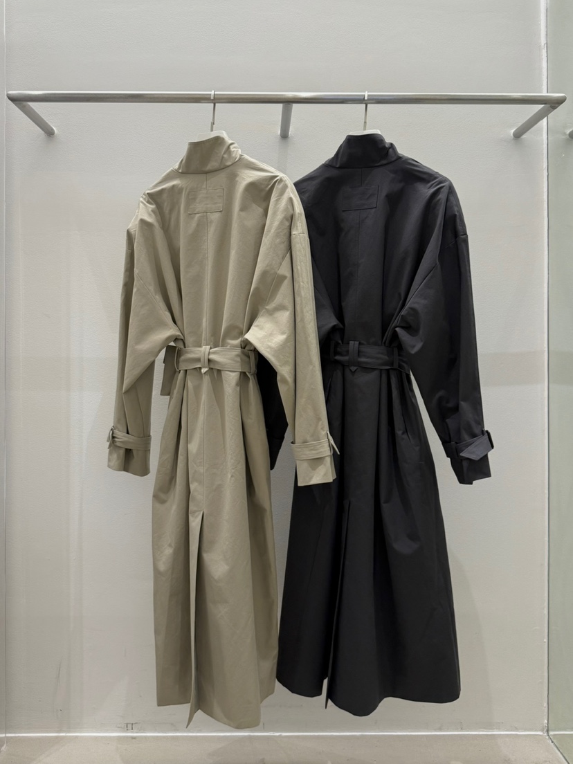 BETTER東大門㊣實拍女裝新品休閑25秋冬人氣長款風衣含腰帶BETTER長款風衣