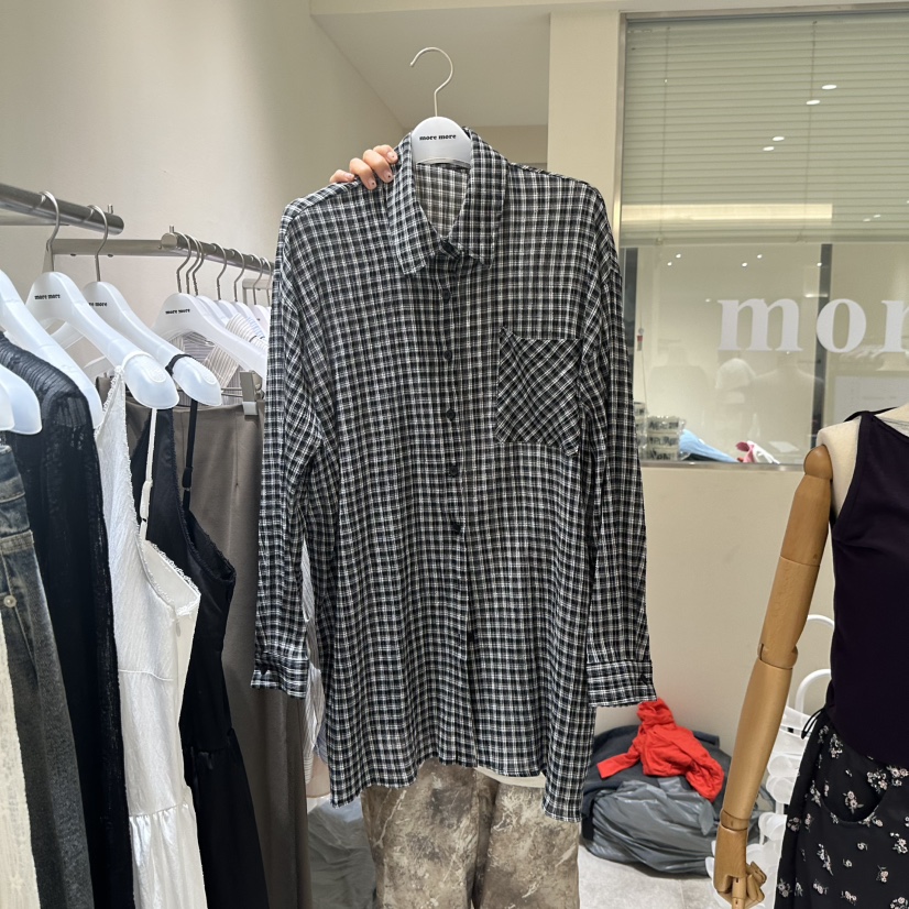 MOREMORE東大門㊣實拍女士新品真品推薦休閑熱賣襯衫蕾絲衫more more襯衫/蕾絲衫圖色2