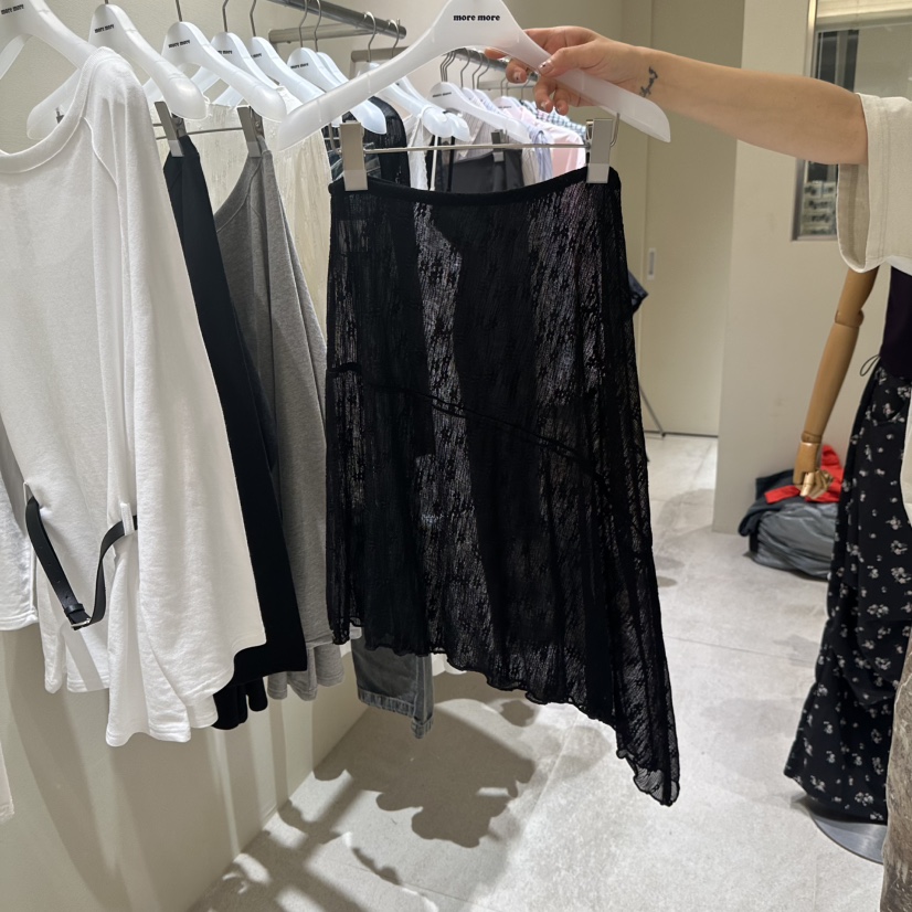 MOREMORE東大門㊣直郵女士新品時尚25秋冬休閑半身裙中短裙more more半身裙/中短裙圖色2