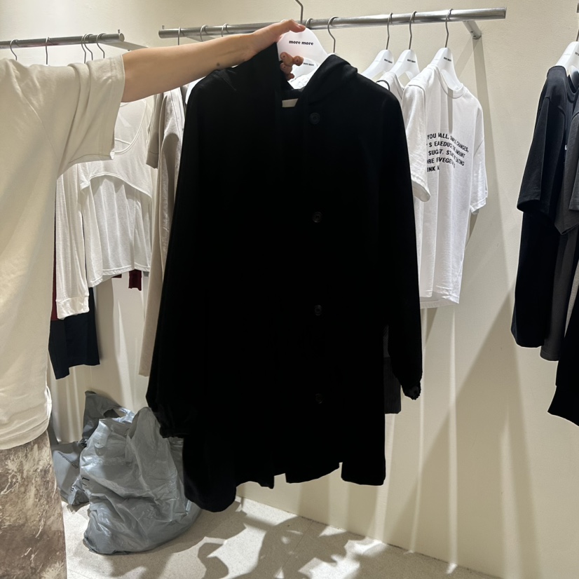MOREMORE韓國直郵㊣女士新款人氣推薦職業時尚休閑夾克連帽more more夾克圖色2